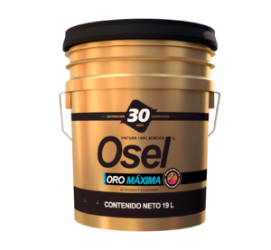 Pintura Osel Oro Máxima 100% Acrí­lica