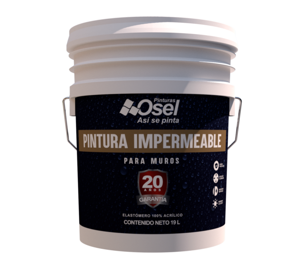 Pintura Impermeable Elastomerik para Muros Osel 20 años