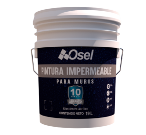 Pintura Impermeable Elastomérica para Muros Osel 10 años
